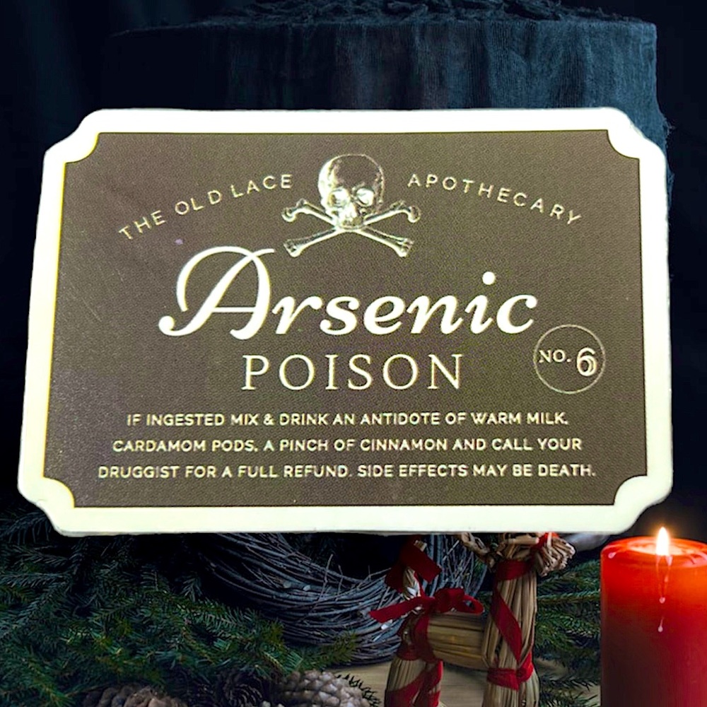 ARSENIC POISON Witchy Sorceress Supreme Potion B0ttle Label Sticker Spell Occult